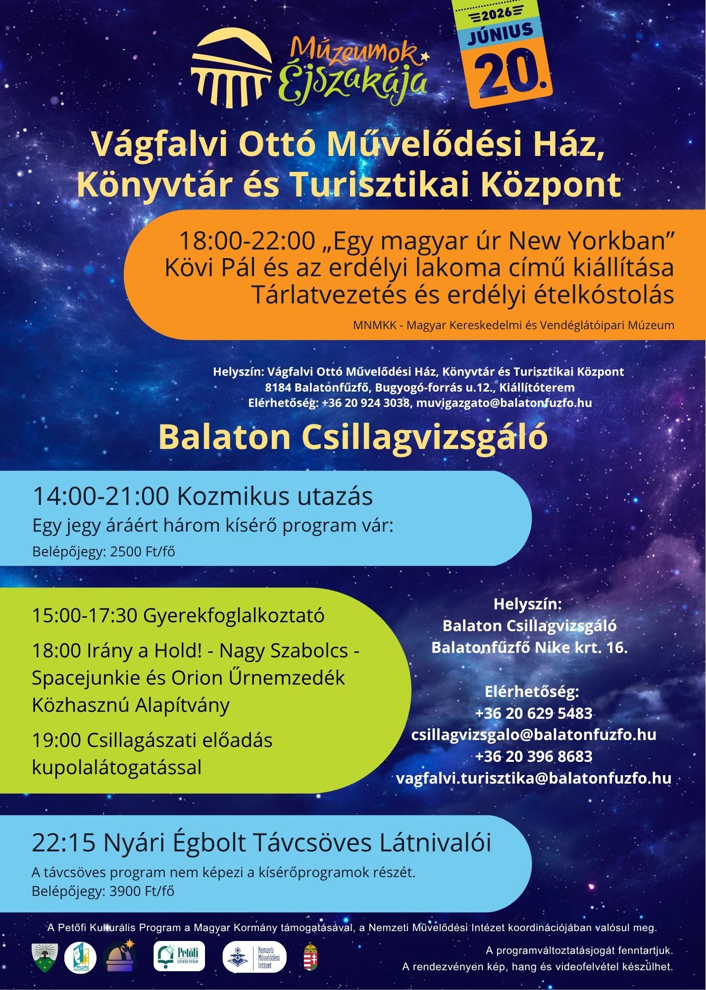Múzeumok Éjszakája 2026
