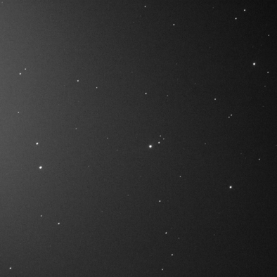 Hold M45 földfény - 00:09:47 UT, ISO 1600, 15 sec